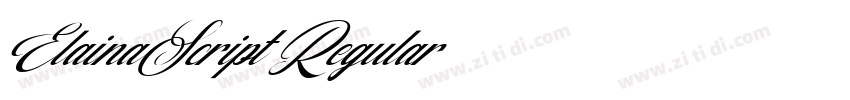 ElainaScript Regular字体转换